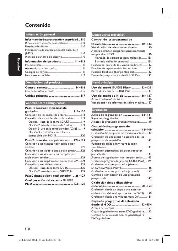 Mode d'emploi PHILIPS DVDR3577H