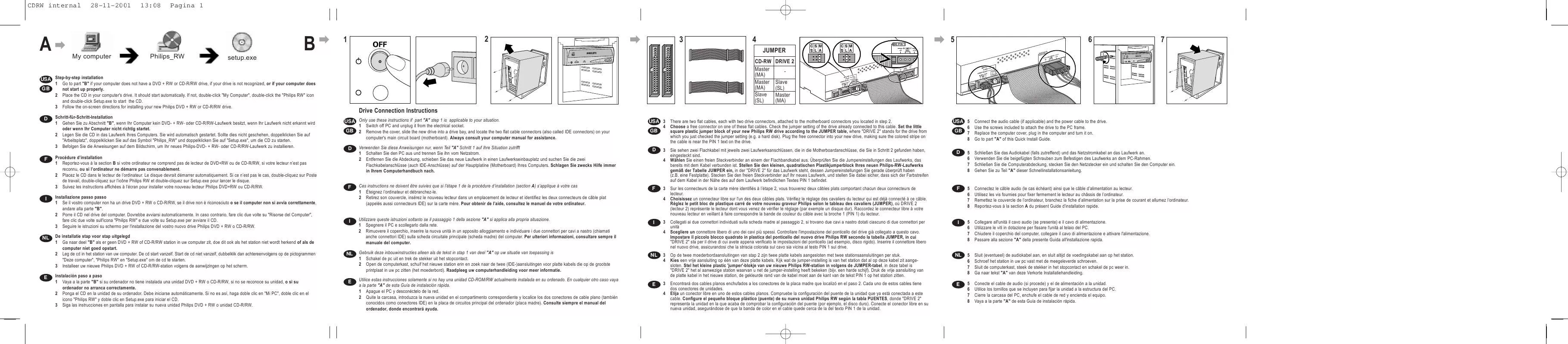 Mode d'emploi PHILIPS DVDRW208K