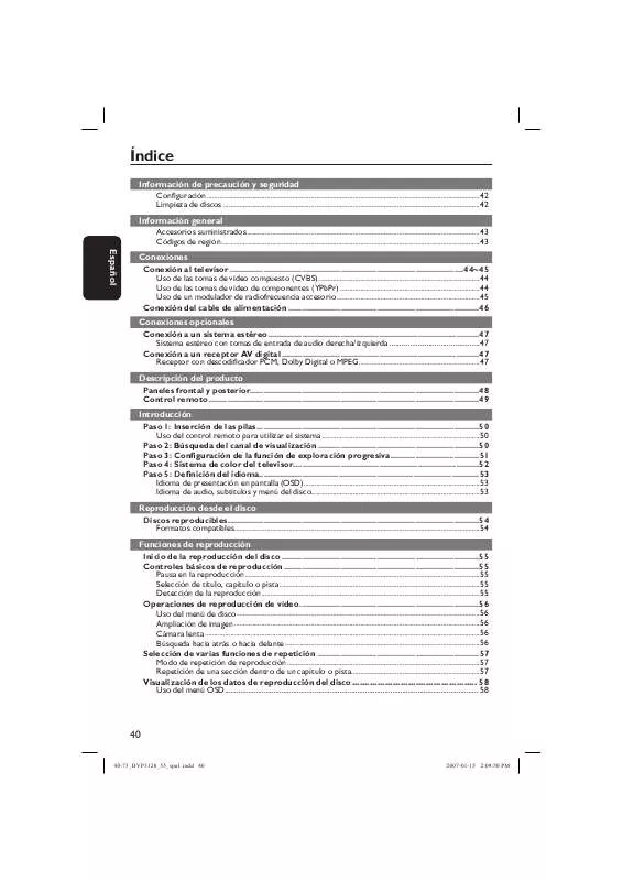 Mode d'emploi PHILIPS DVP3120