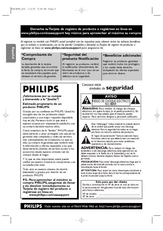 Mode d'emploi PHILIPS DVP3150V