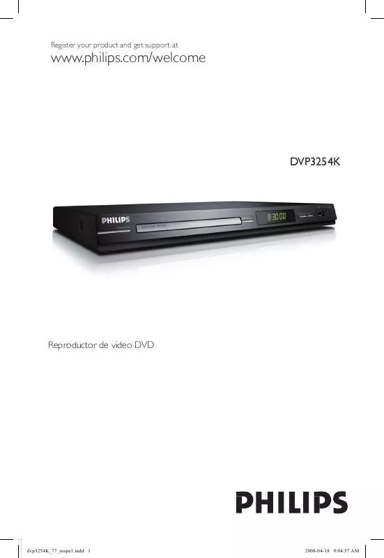 Mode d'emploi PHILIPS DVP3254KX