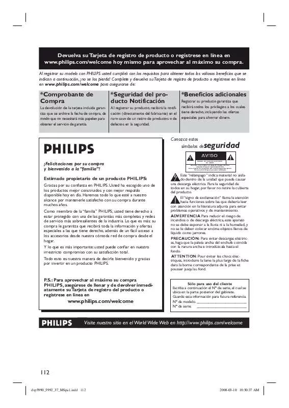 Mode d'emploi PHILIPS DVP5990