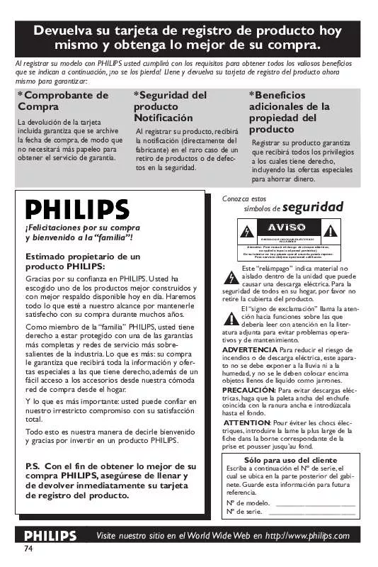 Mode d'emploi PHILIPS DVP642