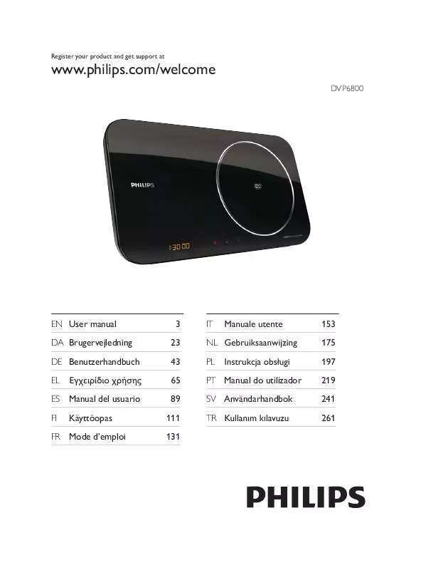 Mode d'emploi PHILIPS DVP6800