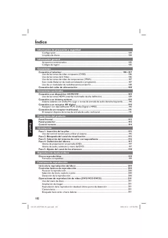 Mode d'emploi PHILIPS DVP7400S