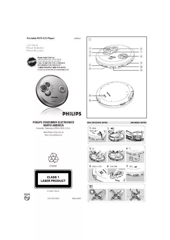 Mode d'emploi PHILIPS EXP2461