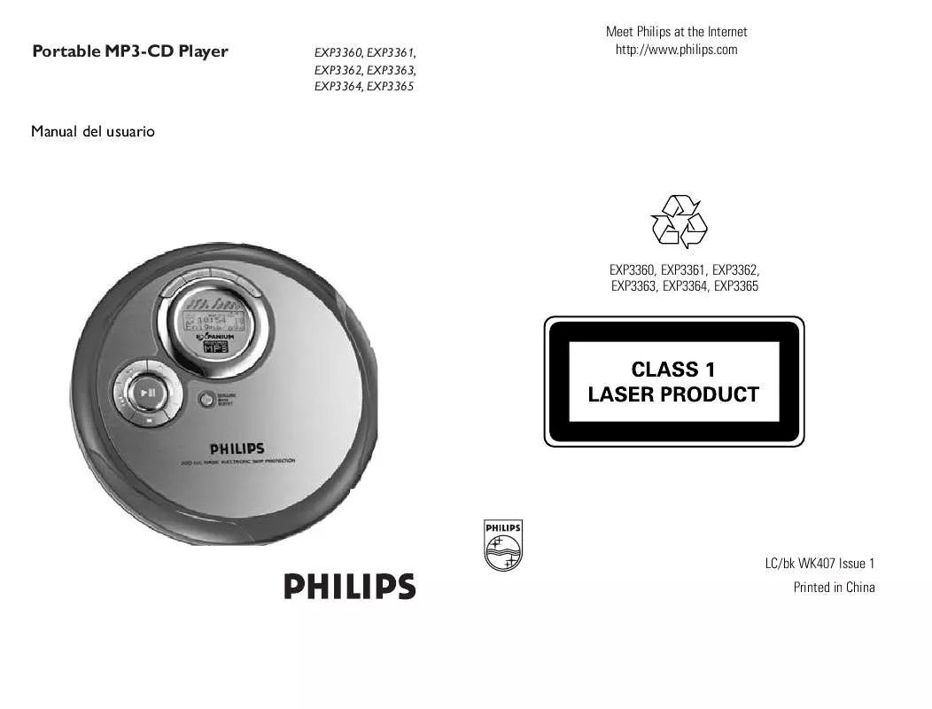 Mode d'emploi PHILIPS EXP3360/00Z