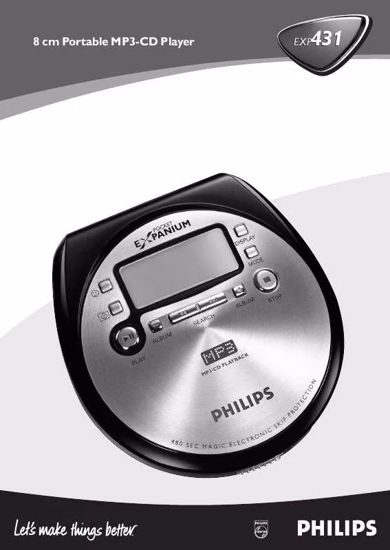 Mode d'emploi PHILIPS EXP431/00C