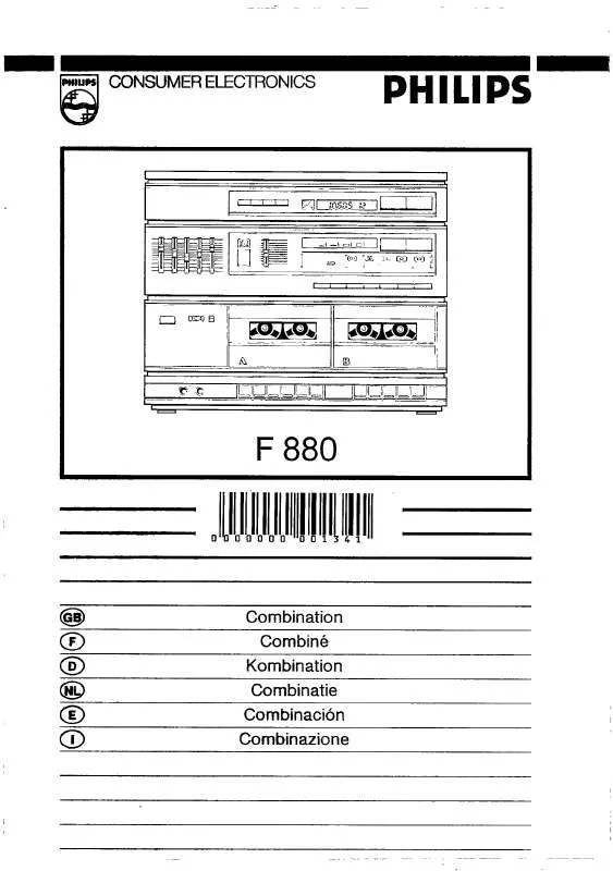 Mode d'emploi PHILIPS F880