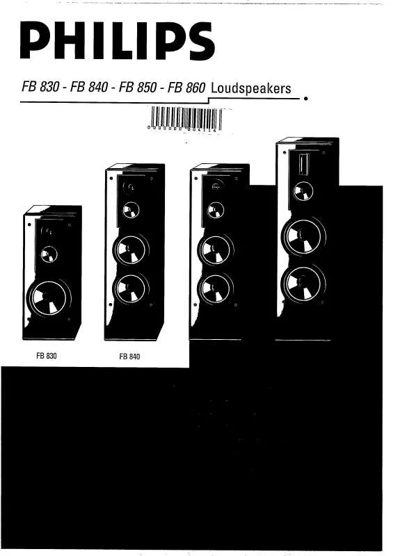 Mode d'emploi PHILIPS FB830/00B