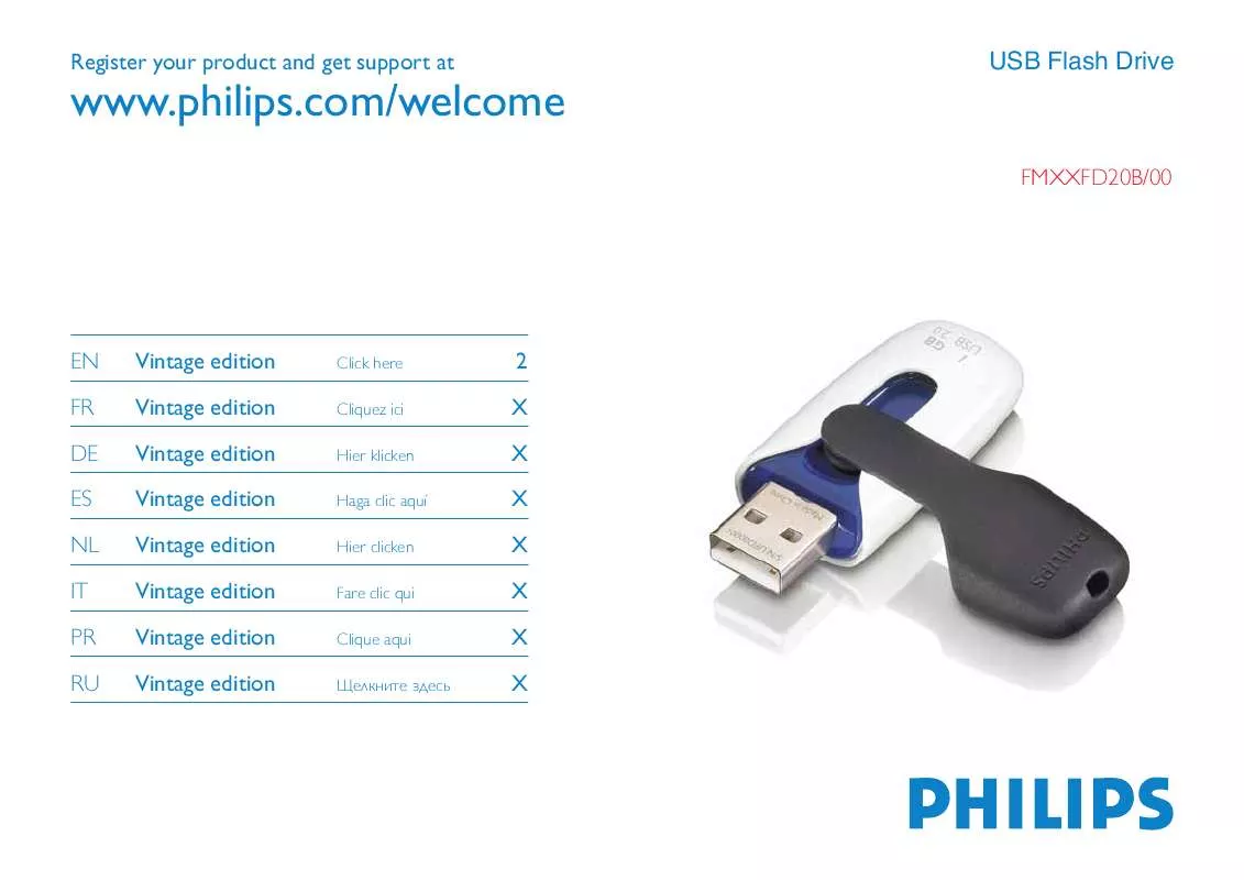 Mode d'emploi PHILIPS FM01FD20B