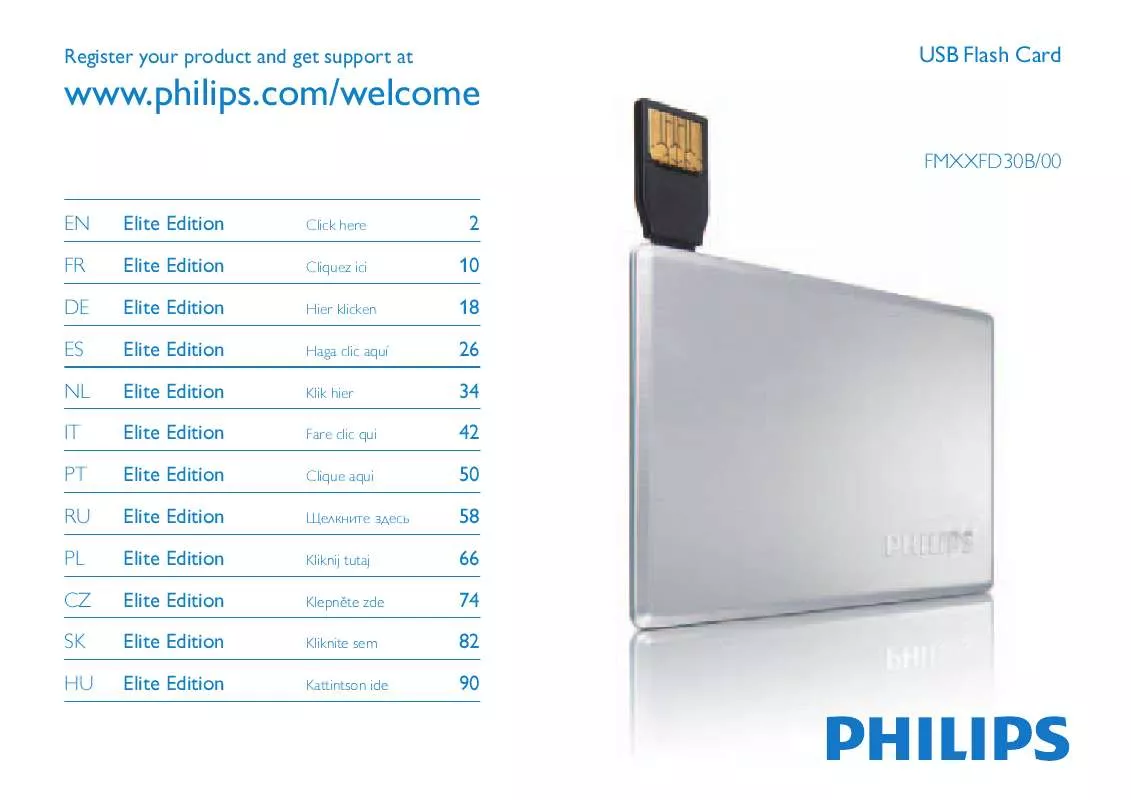 Mode d'emploi PHILIPS FM08FD30B