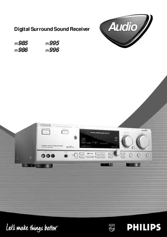 Mode d'emploi PHILIPS FR985