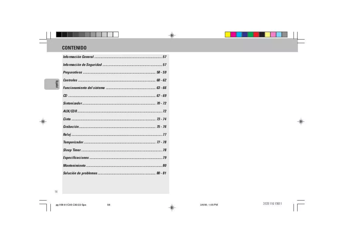 Mode d'emploi PHILIPS FW-C83