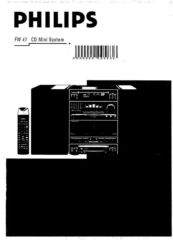 Mode d'emploi PHILIPS FW41