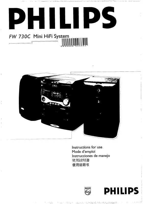 Mode d'emploi PHILIPS FW730C/22S