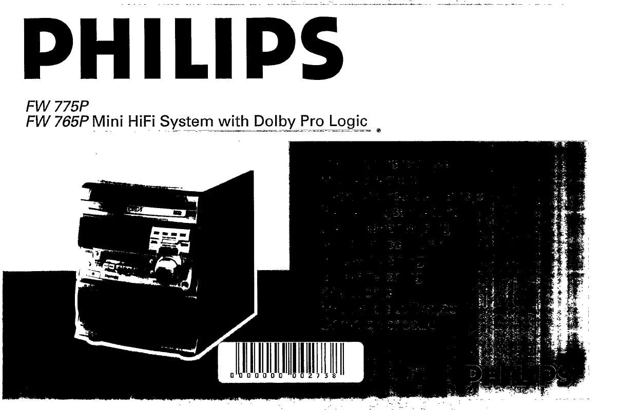 Mode d'emploi PHILIPS FW765P