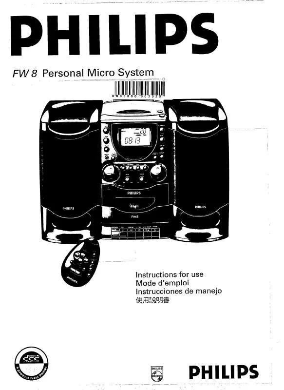 Mode d'emploi PHILIPS FW8