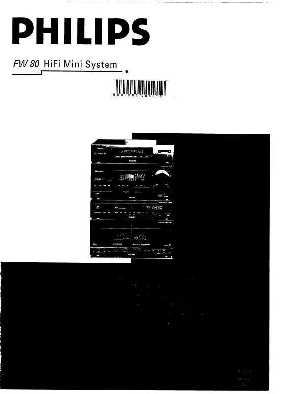 Mode d'emploi PHILIPS FW80/21X