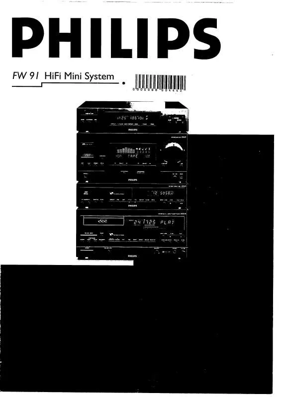 Mode d'emploi PHILIPS FW91