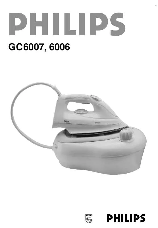 Mode d'emploi PHILIPS GC6007