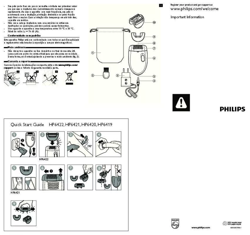 Mode d'emploi PHILIPS HP6419