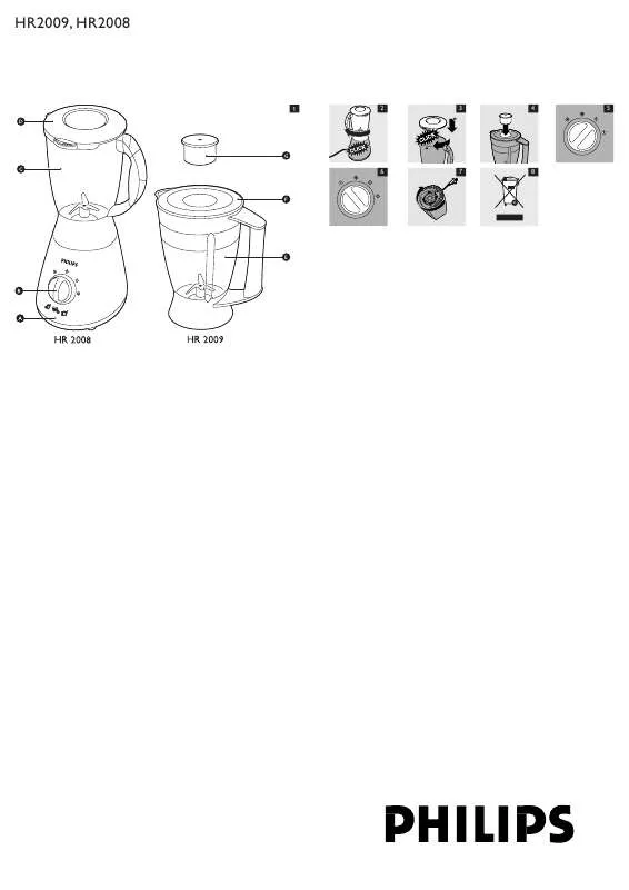 Mode d'emploi PHILIPS HR2008