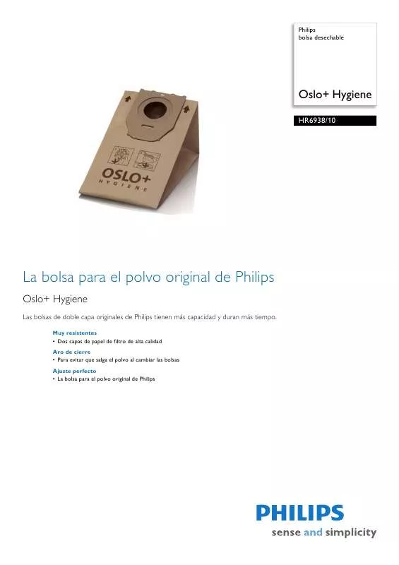 Mode d'emploi PHILIPS HR 6938