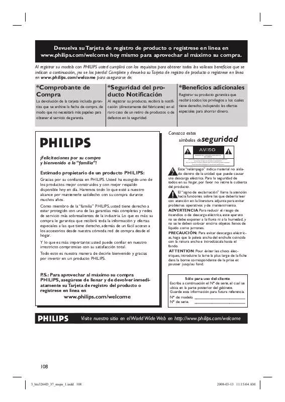 Mode d'emploi PHILIPS HTS3264D