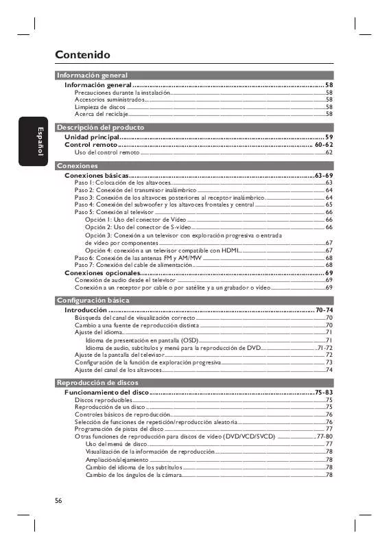 Mode d'emploi PHILIPS HTS3548W