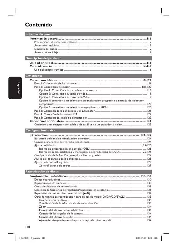 Mode d'emploi PHILIPS HTS3568