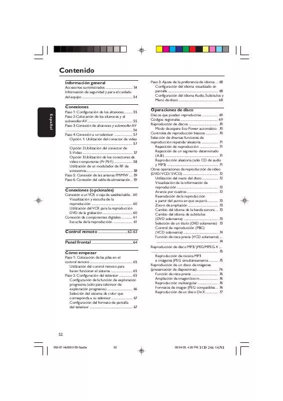 Mode d'emploi PHILIPS HTS5500C