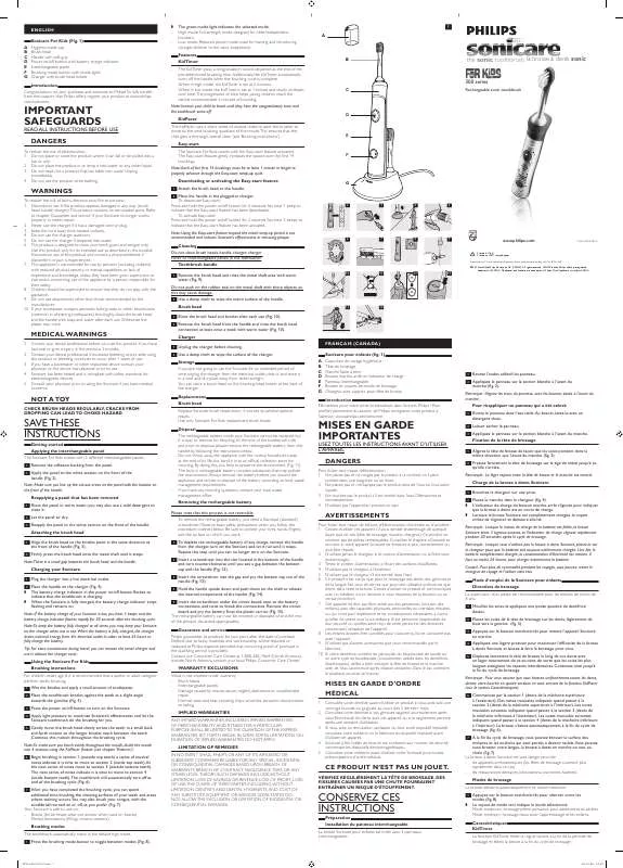 Mode d'emploi PHILIPS HX-6311