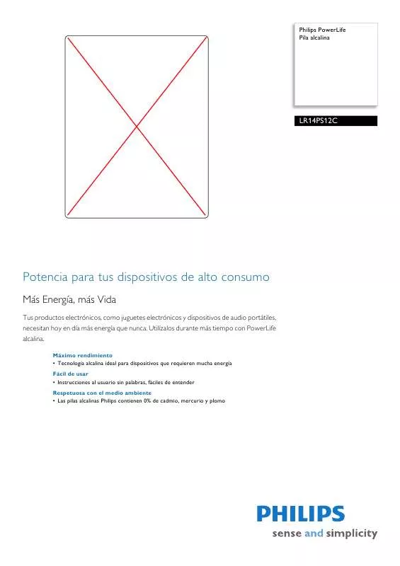Mode d'emploi PHILIPS LR14PS12C