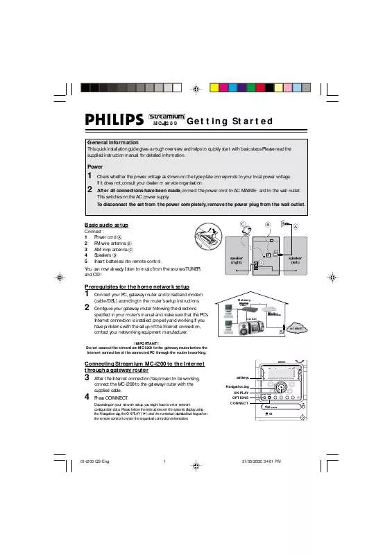 Mode d'emploi PHILIPS LR6-P10