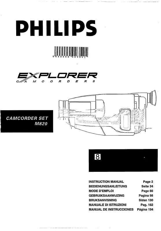 Mode d'emploi PHILIPS M820