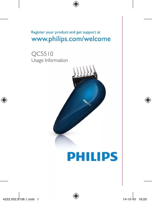 Mode d'emploi PHILIPS QC 5510