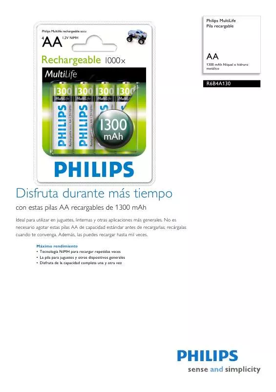 Mode d'emploi PHILIPS R6B4A130