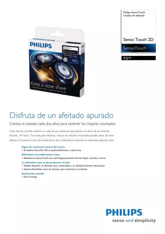 Mode d'emploi PHILIPS RQ11