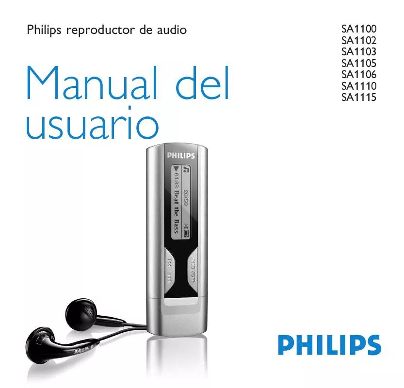 Mode d'emploi PHILIPS SA1100