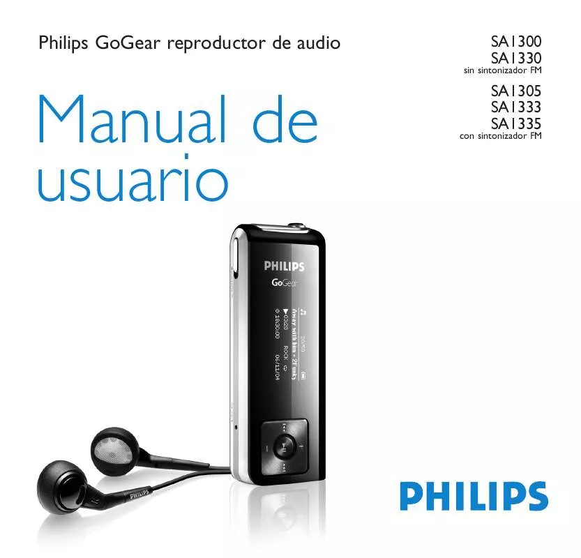 Mode d'emploi PHILIPS SA1300