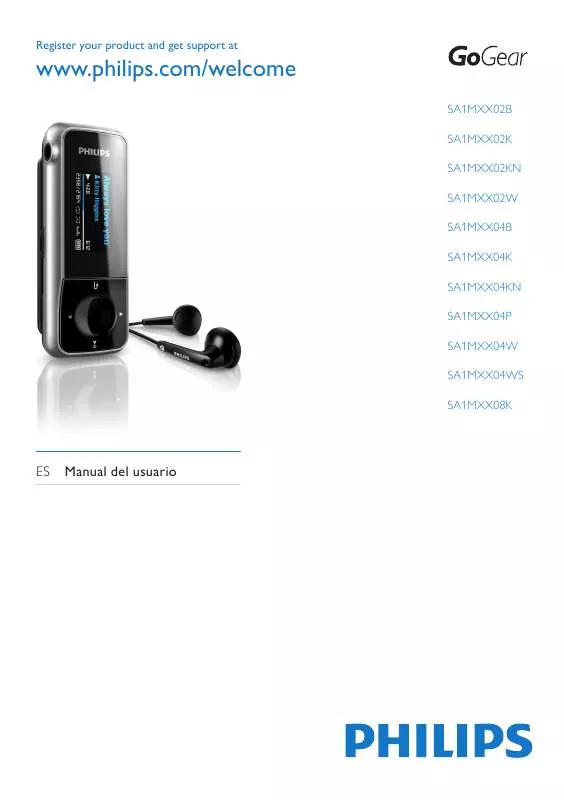 Mode d'emploi PHILIPS SA1MXX02K