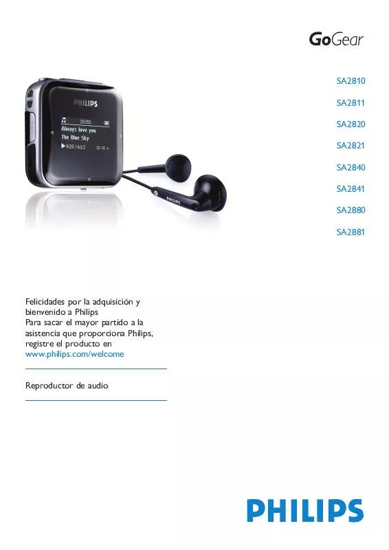 Mode d'emploi PHILIPS SA2820