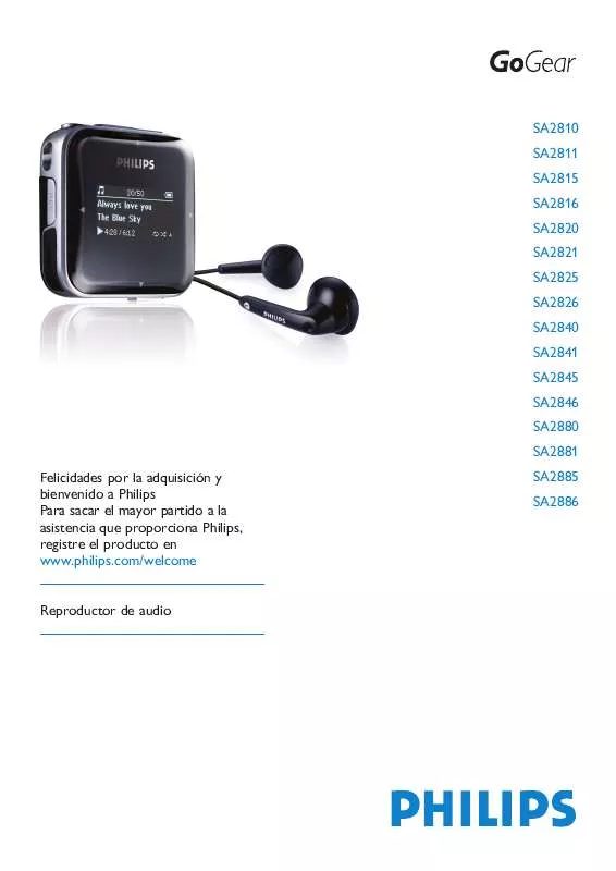 Mode d'emploi PHILIPS SA2825