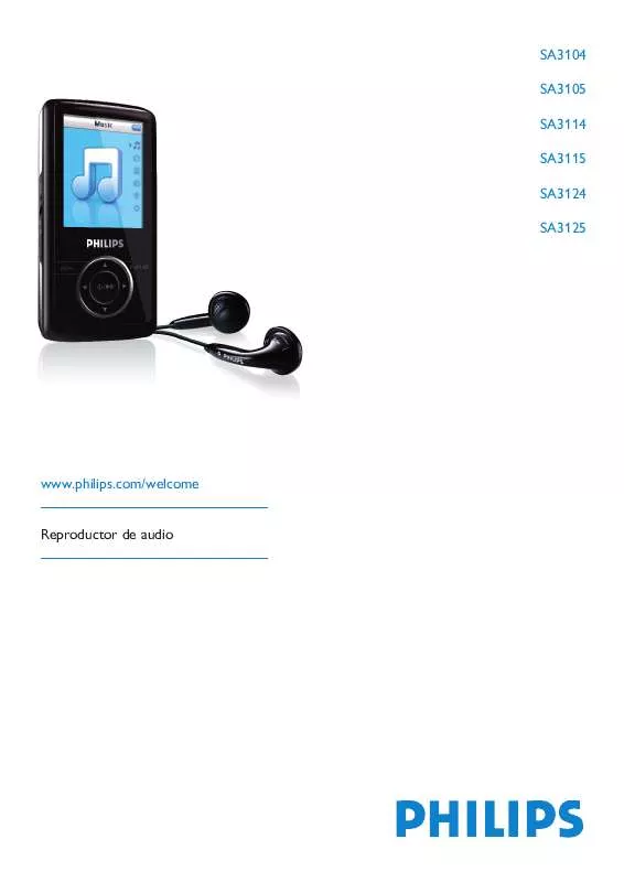 Mode d'emploi PHILIPS SA3104