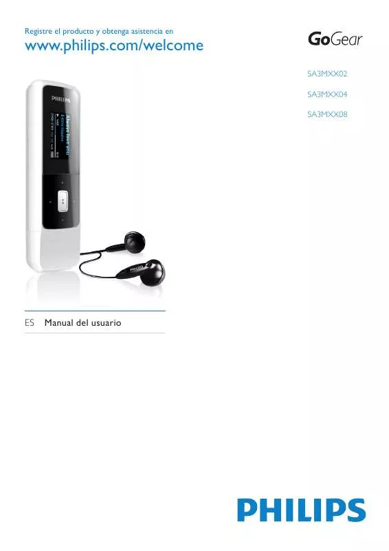 Mode d'emploi PHILIPS SA3MXX02K