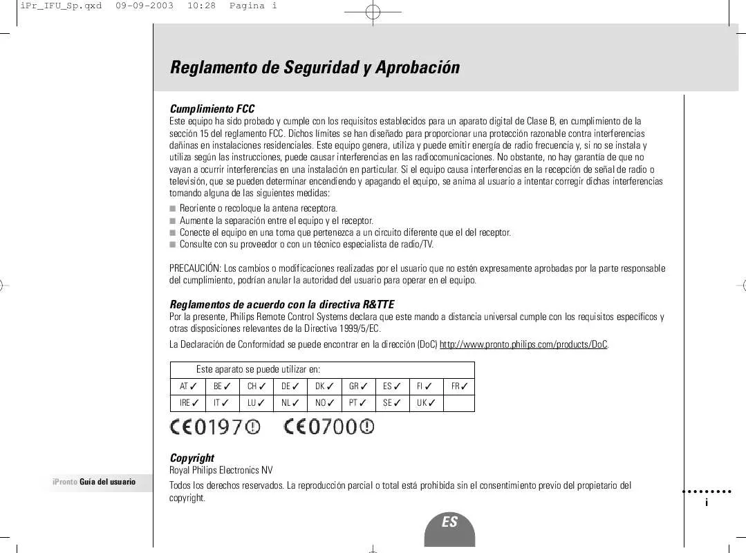 Mode d'emploi PHILIPS SBCRU1000