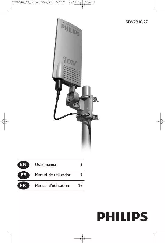 Mode d'emploi PHILIPS SDV2940