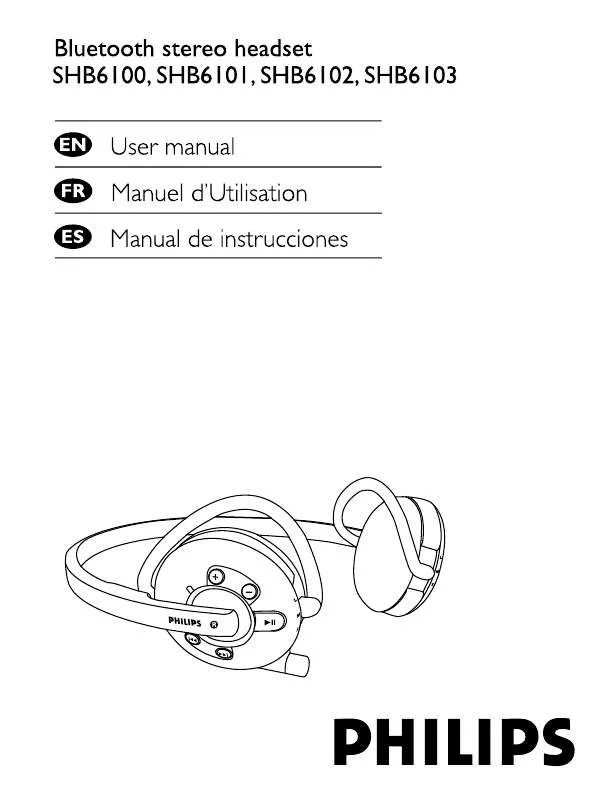 Mode d'emploi PHILIPS SHB6101