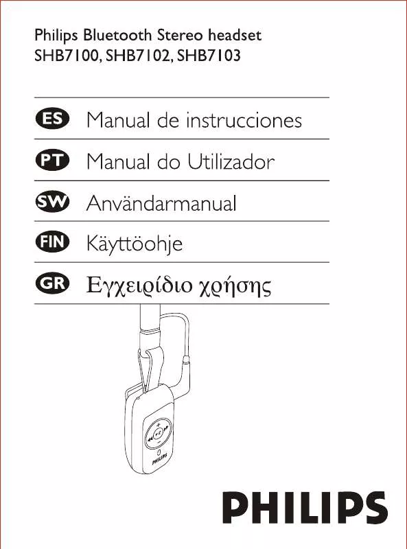 Mode d'emploi PHILIPS SHB7100